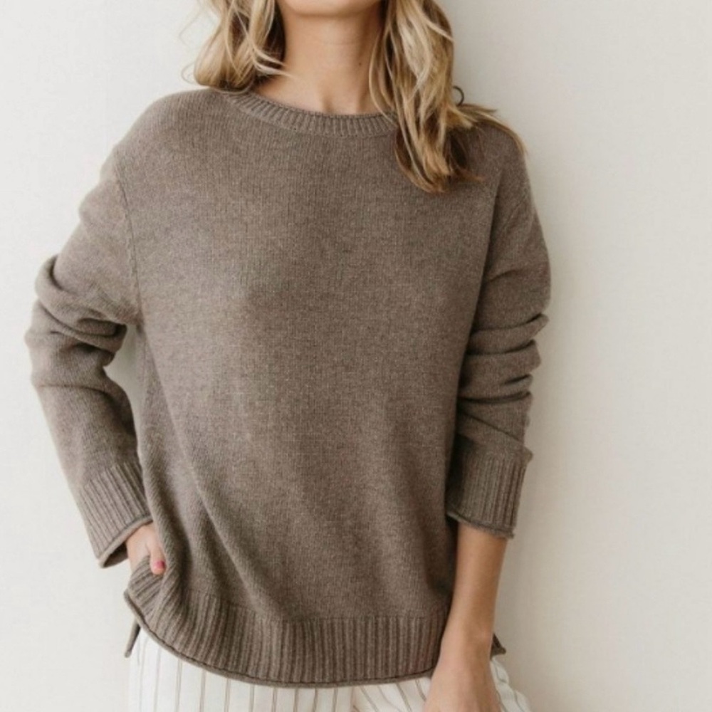 Jenni Kayne Everyday Sweater Taupe